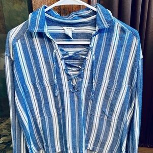 Forever 21 lace up top